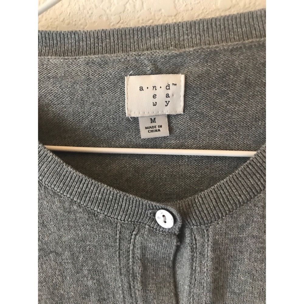 A.N.D Gray Cardigan - Picture 2 of 4